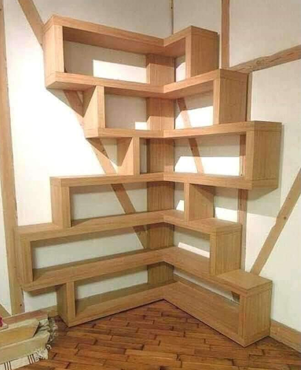 Decorative modern wooden rack for living room interiors-KPR Builders Redhills