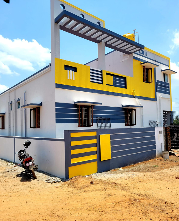 Completed residential house project by KPR Builders in Redhills
