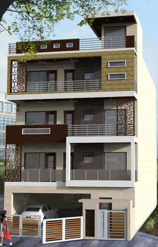 Residential project in 3D view – Best Building Construction Company in Chennai